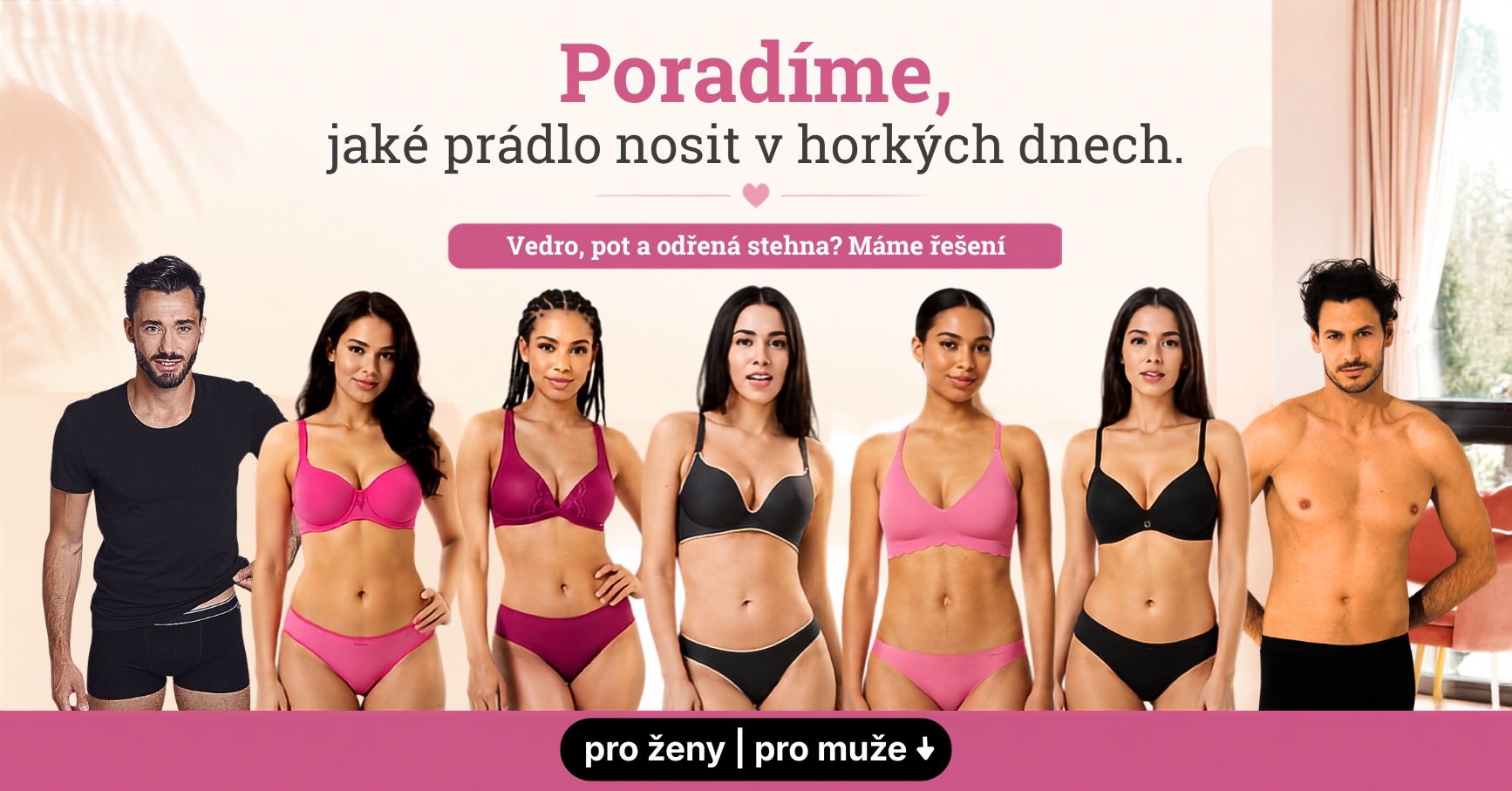 Vedro, pot a odřená stehna Máme řešení